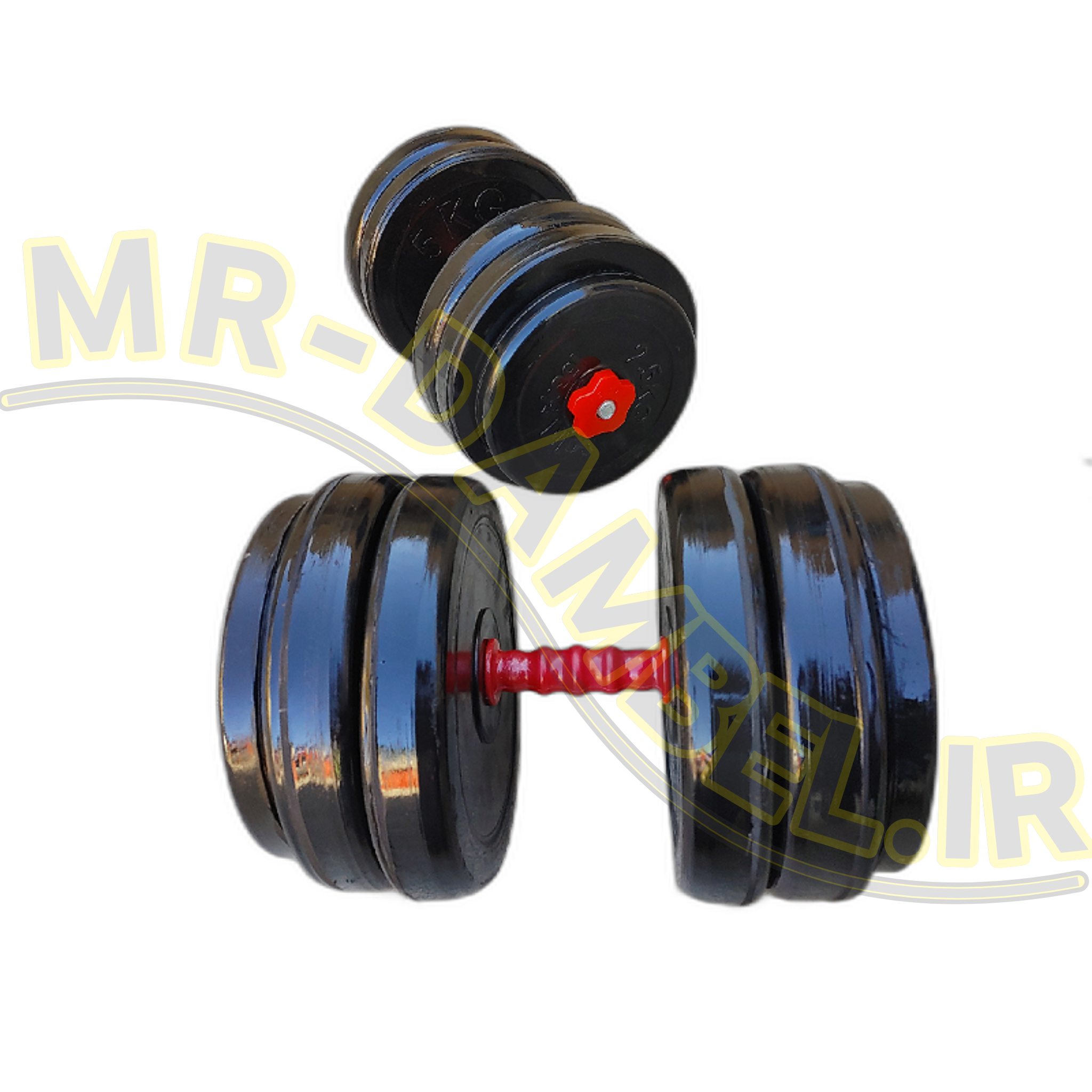 photo-output دمبل متغیر50کیلویی( هر دسته دمبل 25کیلو) - Image 1